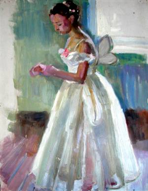 Шутенков В. Эскиз. Балерина,1964,к.м., 45х33