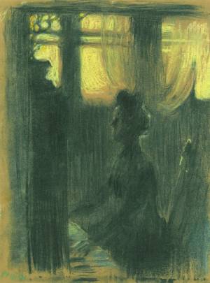 Сумерки.1900 г., бумага, пастель.